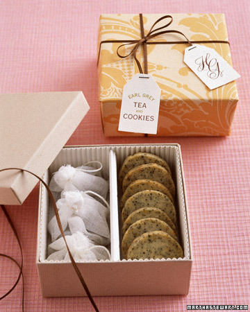 Earl Grey Tea Cookie Favors by Martha Stewart Weddings